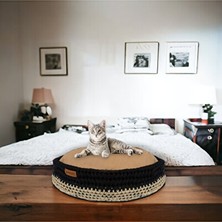 Orvessa Sevimli Cup-Cake Kedi Yatağı - Renkli ve Konforlu Kedi ve Köpek Yatağı