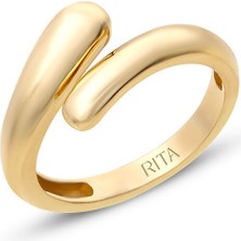 Rita Fine Jewelry Serpent 14 Ayar Altın Kadın Serçe Parmak Yüzüğü