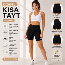 Qulat Modal Kumaş Dizüstü Kısa Tayt – Ince Lastikli, Yüksek Konfor, Günlük & Spor Kullanım