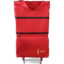Maison Luré Direkli Dik Durabilen Seyahat ve Alışveriş Çantası, Pratik ve Güçlü Pazar Arabası & Çantası
