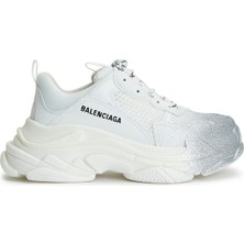 Balenciaga Triple S Beyaz Silver Kadın Sneaker