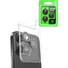 İlk El Grup Apple iPhone 16 Pro Raze Metal Kamera Lens - Siyah
