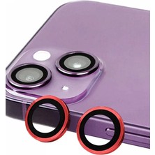 İlk El Grup Apple iPhone 14 Raze Metal Kamera Lens - Kırmızı