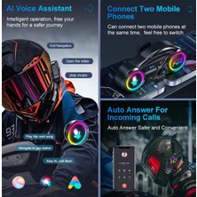 İlk El Grup Y13 Motor Kask Kulaklık Rgb Modlu Radyolu Motosiklet Kulaklık 5.3 Bluetooth Intercom