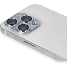 İlk El Grup Apple iPhone 13 Pro Max Pers Alüminyum Kamera Lens - Sierra Blue