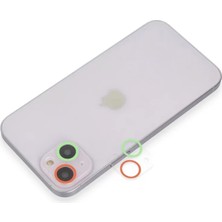 İlk El Grup Apple iPhone 13 Renkli Kamera Lens Koruma Cam - Yeşil-Pembe