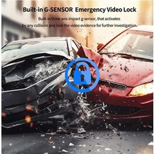 İlk El Grup 4K Wifi Çift Kameralı Araç Kamerası Gece Görüşlü G-Sensörlü Dash Cam 170 Derece