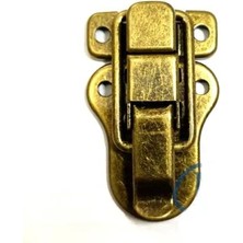 İlk El Grup Sandık, Kutu Klipsi, Ön Kilidi - 48X30MM, Antik, 1 Adet