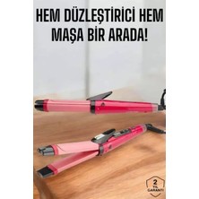 Hem Düzleştirici Hem Maşa Saç Şekillendirici Midastech