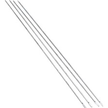 Ince Kare Kesim Metal Ciğer ve Domates Şişi - 50 cm Midastech