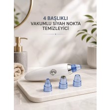 Yeni Nesil Vakumlu Pilli Siyah Nokta ve Yüz Temizleme Cihazı 4 Başlıklı Midastech