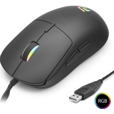 PROYG100B Mouse 3200 Dpi 6 Tuş Rgb - Siyah Midastech