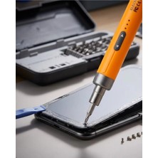 Profesyonel Elektrikli Tornavida Seti 600MAH Şarjlı 38 Parça Hassas Vida Seti Midastech