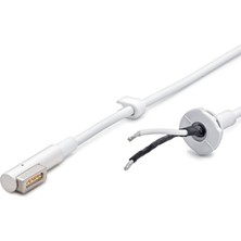 Laptop Adaptör Dc Jack Kablosu 60W L Tip Macbook Uyumlu 1.2 M - Beyaz HDX5543 Midastech