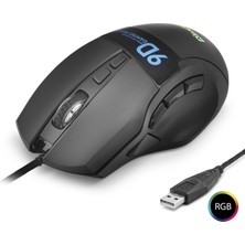 X10 Mouse 12800 Dpi 9 Tuş Makro 1000 Hz Rgb - Siyah Midastech
