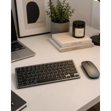 Sessiz Kullanım Sunan Bluetooth Klavye Mouse Seti Çoklu Cihaz Uyumlu Midastech