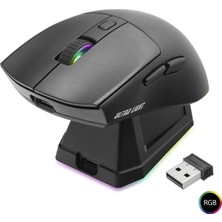 Kablosuz Rgb Mouse Şarj Standlı - Siyah MF1215B Midastech