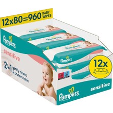 Prima Pampers Sensitive Islak Mendil 12X80 Adet
