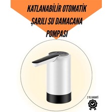 MidasTech Şarjlı Su Pompası 8000MAH | Cam Damacana Uyumlu | Tek Tuşla Kontrol | USB Şarjlı Otomatik Dolu