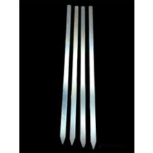 Nemere İthalat Geniş Yassı Metal Adana Kebap Şişi - 50 cm Nemere Ithalat