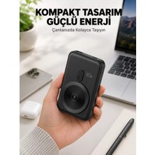 Nemere İthalat Manyetik Kablosuz Powerbank 22.5W Hızlı Şarj LCD Göstergeli Yeni Nesil Nemere Ithalat