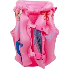 Maison Luré Pembe Desenli 3-7 Yaş Çocuklar Için Yüzme Can Yeleği, Güvenli Öğrenme Kolluk & Simit