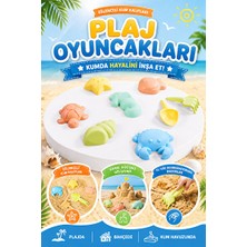 Maison Luré Eğitici Kum Kalıpları Seti - Yaratıcı ve Öğretici Plaj Oyuncakları 8 Parça