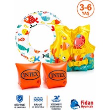 Maison Luré Çocuklar Için Yüzme Öğrenme Seti, Kolluk ve Simit ile Güvenli Deneyim Kolluk & Simit
