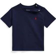 Polo Ralph Lauren Lacivert Logo Nakışlı Unisex Bebek T-Shirt