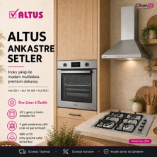 Altus Ankastre Set No 205 Inox (Ala 322 I - Ala 181 Gıd - Ala 522 I)