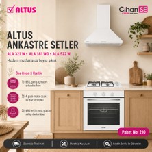 Altus Ankastre Set No 210 Beyaz (Ala 321 W - Ala 181 Wd - Ala 522 W)