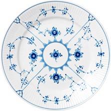 Royal Copenhagen Blue Fluted Plain Desenli Porselen Servis Tabağı 22 cm