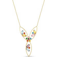 Orena Jewelry Triangle Garden 14 Ayar Altın Kadın Kolye