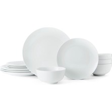 Mikasa MKCHALK12PC Chalk 12 Parça 4 Kişilik Porselen Yemek Takımı