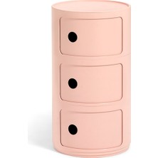 Kartell Componibili 3 Çekmeceli Bio Pembe Modül