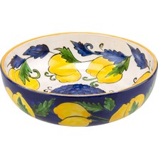Feeling Good Inside Amalfi Coast Collection Handmade Kobalt Seramik Salata Kasesi
