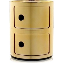 Kartell Componibili Gold 2 Çekmeceli Modül Komodin