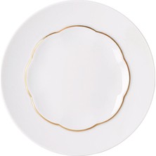 Rosenthal Sonetto Oro Beyaz Porselen Ekmek Tabağı 17 cm
