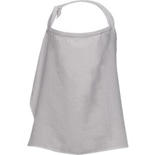 Deux Lapins %100 Pamuk Cotton Grey Müslin Bebek Emzirme Önlüğü