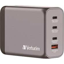 Verbatim 32204 GNC-200 200W 2 x Usb-C® Pd 100W / 1 x Usb-C® Pd 65W / 1 x USB Qc 3.0 Eu/uk/us Gan Charger Hızlı Şarj Cihazı
