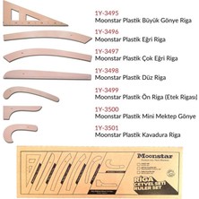 Moonstar Taba Plastik Riga Cetvel Takım (7 Parça Kutulu)