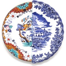Seletti Hybrid Valdrada Desenli Porselen Pasta Tabağı