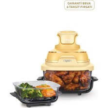 Ninja Crispi 4-In-1 Ginger Snap Taşınabilir Cam Hazneli Pişirme Sistemi