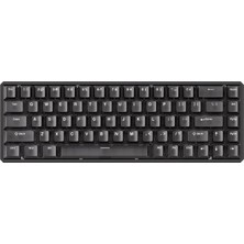 Akko MOD68 He Black Transparent %65 Astroaim Magnetic Switch 8k Hz Hall Effect Hotswap Argb Kablosuz Ingilizce Mekanik Gaming Klavye