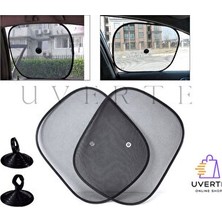Orvessa Vantuzlu Arka Yan Cam Güneşlik, Bebek Emzirme ve Güneş Koruma Oto Güneşlik Perde