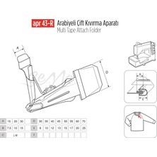 Apr Apere Arabiye Çift Kıvırma Apara 55X17MM / Apr 43-R