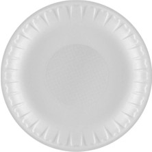 Empressco Orta Köpük Tabak 20CM 100 Adet 20 x 30 cm Beyaz