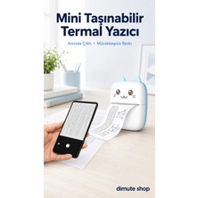 Mini Taşınabilir Kablosuz Termal Yazıcı | Cep Boyu Anında Çıktı – Ios & Android Uyumlu