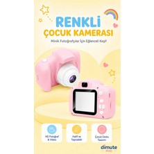 Renkli Çocuk Kamerası | Taşınabilir Mini Dijital Fotoğraf Makinesi | Hediyelik Çocuk Kamerası