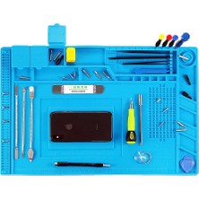 Hatfon Elektronik Silikon Çalışma Tamir Pedi S160 450X300MM Isıya Dayanıklı Manyetikli